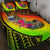 Samoa Quilt Bed Set - Polynesian Hook And Hibiscus (Reggae) Art - Polynesian Pride