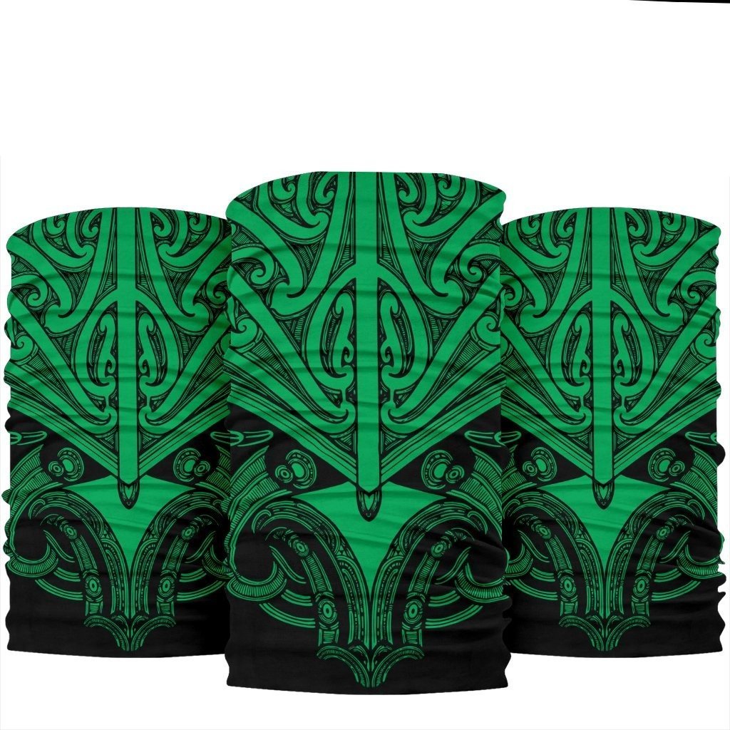 New Zealand Maori Koru Bandana 3 Pack - Green One Size Green - Polynesian Pride