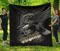 American Samoa Polynesian Eagle Premium Quilt - American Samoa Seal - Polynesian Pride