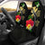 Hawaii Map Turtle Hibiscus Plumeria Polynesian - Car Seat Covers AH Universal Fit Gray - Polynesian Pride