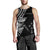 Kosrae Men's Tank Top - Micronesian Pattern Flash Black - Polynesian Pride