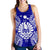 French Polynesia Polynesian Women Tank Top Map Blue Blue - Polynesian Pride