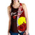 Palau Polynesian Custom Personalised Women's Racerback Tank - Coat Of Arm With Hibiscus - Polynesian Pride