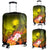 Marshall Islands Luggage Covers - Humpback Whale with Tropical Flowers (Yellow) - Polynesian Pride