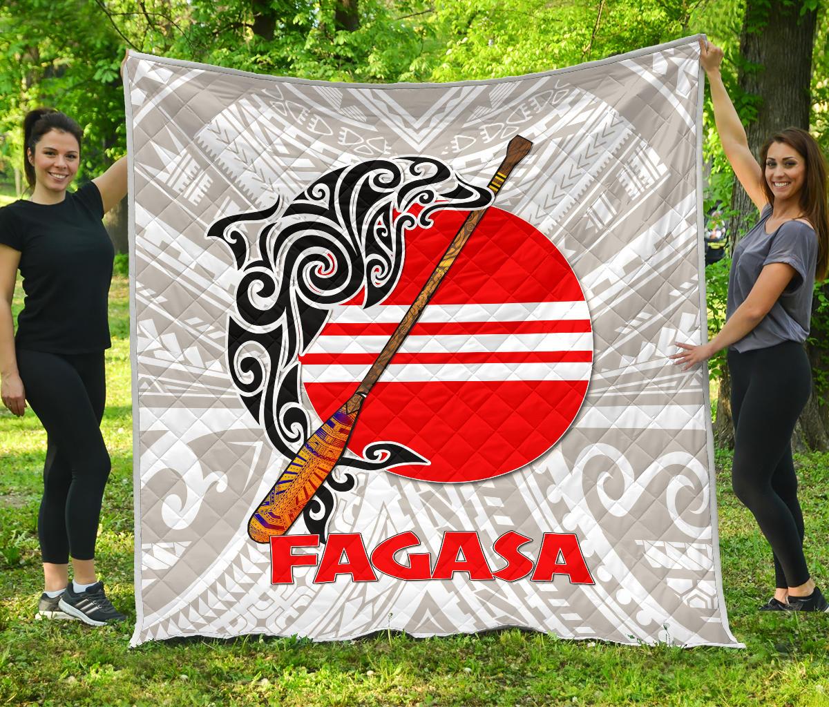 American Samoa Polynesian Premium Quilt - Fagasa - Polynesian Pride