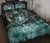 Hawaii Polynesian Turtle Waves Hibiscus Quilt Bed Set - Erik Style - AH - Turquoise - Polynesian Pride