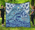 Hawaii Dolphin Couple Valentine's Hibiscus Premium Quilt - Tender Style - AH Blue - Polynesian Pride