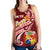 Tonga Personalised Women's Racerback Tank - Tonga Coat Of Arms With Polynesian Patterns - Polynesian Pride