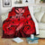 Hawaii Turtle Wave Polynesian Premium Blanket - Hey Style Red White - Polynesian Pride