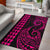 Hawaii Kakau Polynesian Rug Rug Pink - Polynesian Pride