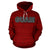 Guam Polynesian Hoodie Guaman Latte Stone Red Pattern - Polynesian Pride