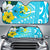 Yap Auto Sun Shades - Polynesian Pattern Aquamarine Stone Color - Polynesian Pride