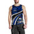 Samoa Men Tank Top Polynesian Shark Tattoo Blue - Polynesian Pride