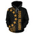 Cook Islands Polynesian Hoodie Line Gold - Polynesian Pride