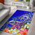 Samoa Area Rug - Turtle Plumeria (Blue) Blue - Polynesian Pride