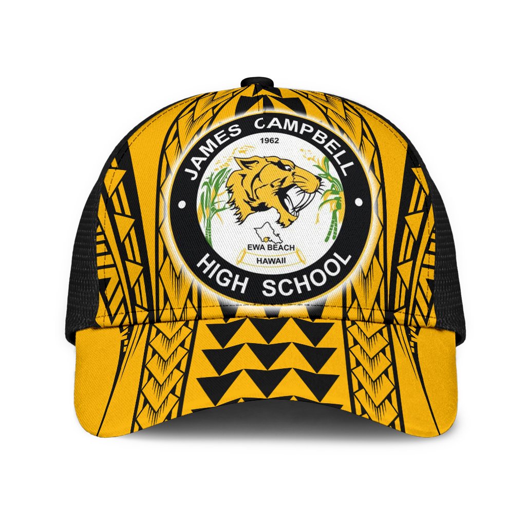 Hawaii - James Campbell Mesh Back Cap - AH Mesh Back Cap Universal Fit Yellow - Polynesian Pride