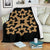 Hawaiian Premium Blanket Royal Pattern - Black And Gold - A1 Style White - Polynesian Pride