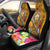 Samoa Car Seat Covers - Turtle Plumeria (Gold) Universal Fit Gold - Polynesian Pride