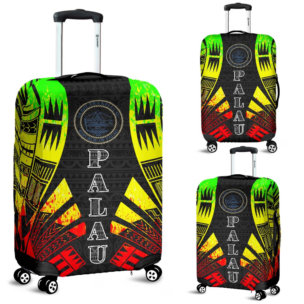 Palau Luggage Cover - Polynesian Tattoo Reggae Reggae - Polynesian Pride