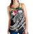 Polynesian Samoa Women's Racerback Tank - Summer Plumeria (Black) - Polynesian Pride