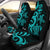 Fiji Polynesian Car Seat Covers - Turquoise Tentacle Turtle Universal Fit Turquoise - Polynesian Pride