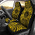 Palau Car Seat Cover - Palau Coat Of Arms Polynesian Gold Black Universal Fit Gold - Polynesian Pride