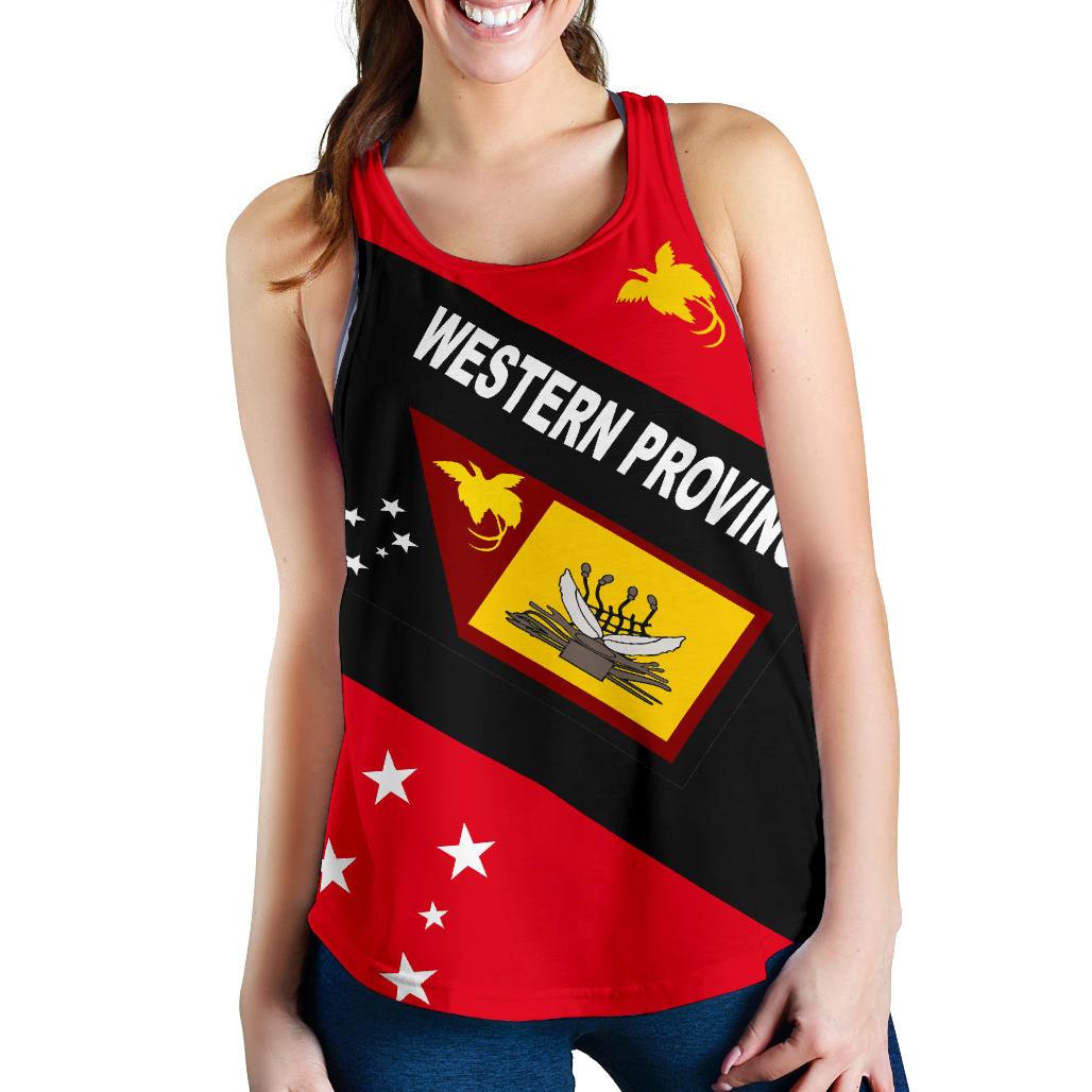 Papua New Guinea - Women's Racerback Tank - Western Province - Polynesian Pride