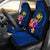 Hawaii Polynesian Car Seat Covers - Floral With Seal Blue Universal Fit Blue - Polynesian Pride