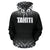 Tahiti All Over Hoodie Fog Black Style - Polynesian Pride