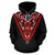 Born Samoa Hoodie Samoa Coat of Arms Polynesian Tattoo Red - Polynesian Pride