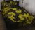 Hawaii Head Hammer Shark Hibiscus Yellow Quilt Bed Set - Polynesian Pride