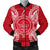 Palau Polynesian Men's Bomber Jacket Map Red White Red - Polynesian Pride