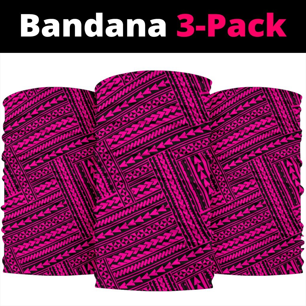 Polynesian Nation Pink Bandana 3 - Pack - Polynesian Pride