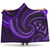 New Zealand Maori Mangopare Hooded Blanket Polynesian - Purple Hooded Blanket - Polynesian Pride