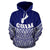 Guam Polynesian Hoodie Blue Pride Map nd Seal - Polynesian Pride