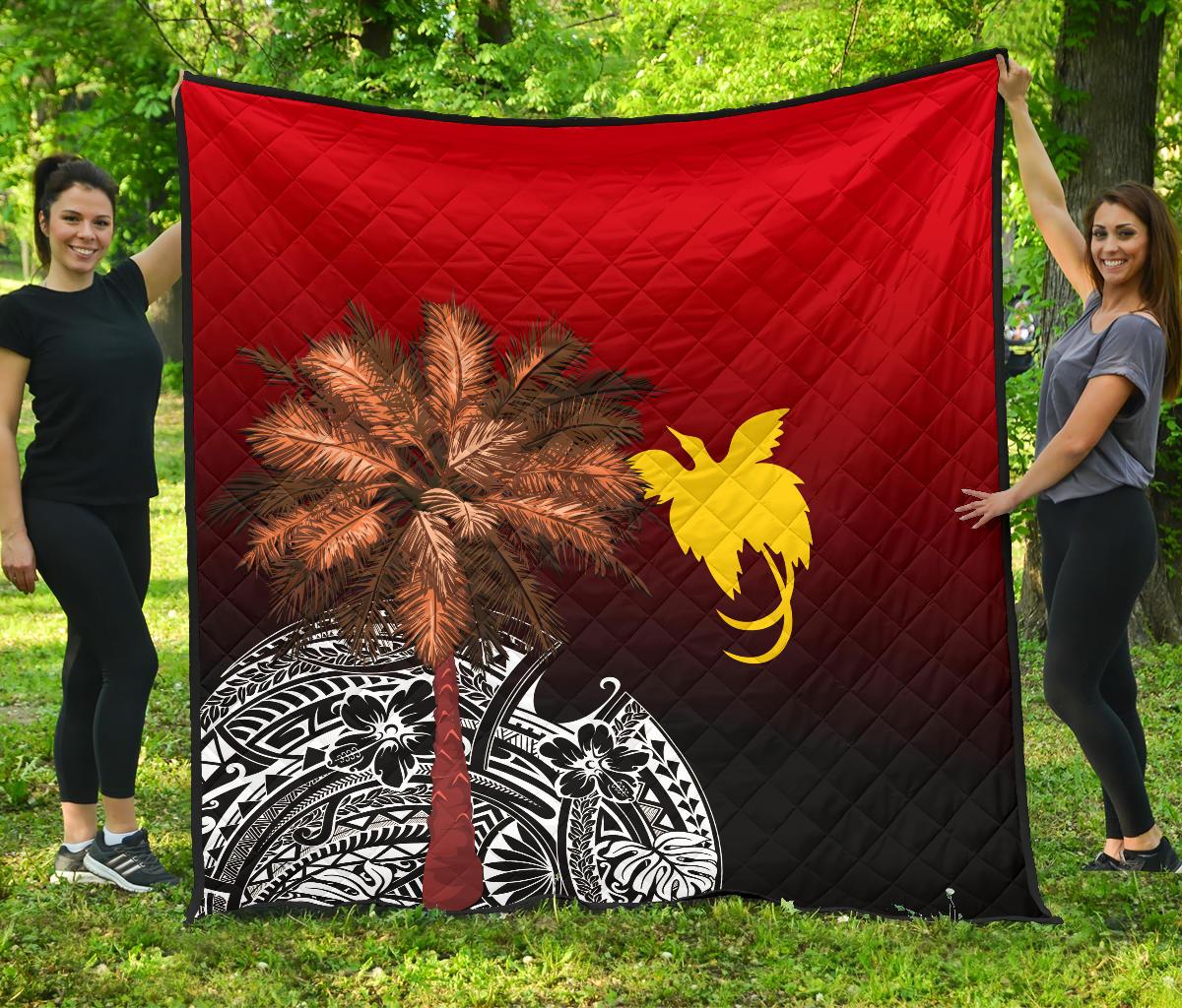 Papua New Guinea Premium Quilt - Polynesian Palm Tree - Polynesian Pride