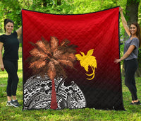 Papua New Guinea Premium Quilt - Polynesian Palm Tree - Polynesian Pride