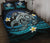 Hawaii Turtle Plumeria Polynesian Quilt Bed Set - Mela Style - Polynesian Pride