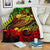 Samoa Premium Blanket - Reggae Shark Polynesian Tattoo White - Polynesian Pride