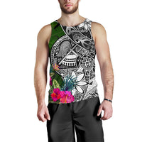 American Samoa Men Tank Top - Turtle Plumeria Banana Leaf - Polynesian Pride