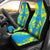 Palau Car Seat Covers - Palau Seal Polynesian Tattoo Flag Universal Fit SkyBlue-Yellow - Polynesian Pride