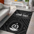 Vanuatu Personalised Area Rug - Vanuatu Seal With Polynesian Tattoo Style Rug Black - Polynesian Pride