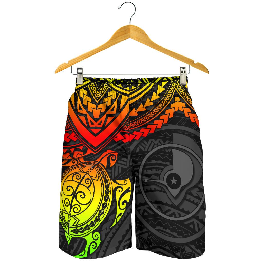 Yap Polynesian Shorts (Men) - Reggae Turtle - Polynesian Pride