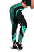 Hawaii Polynesian Leggings - Circle Style Turquoise Turquoise - Polynesian Pride