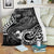 Fiji Premium Blanket - White Shark Polynesian Tattoo - Polynesian Pride