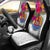 Tahiti Car Seat Covers Hibiscus Polynesian White Pattern Universal Fit White - Polynesian Pride