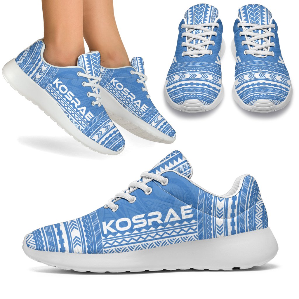 Kosrae Sporty Sneakers - Polynesian Chief Flag Version White - Polynesian Pride