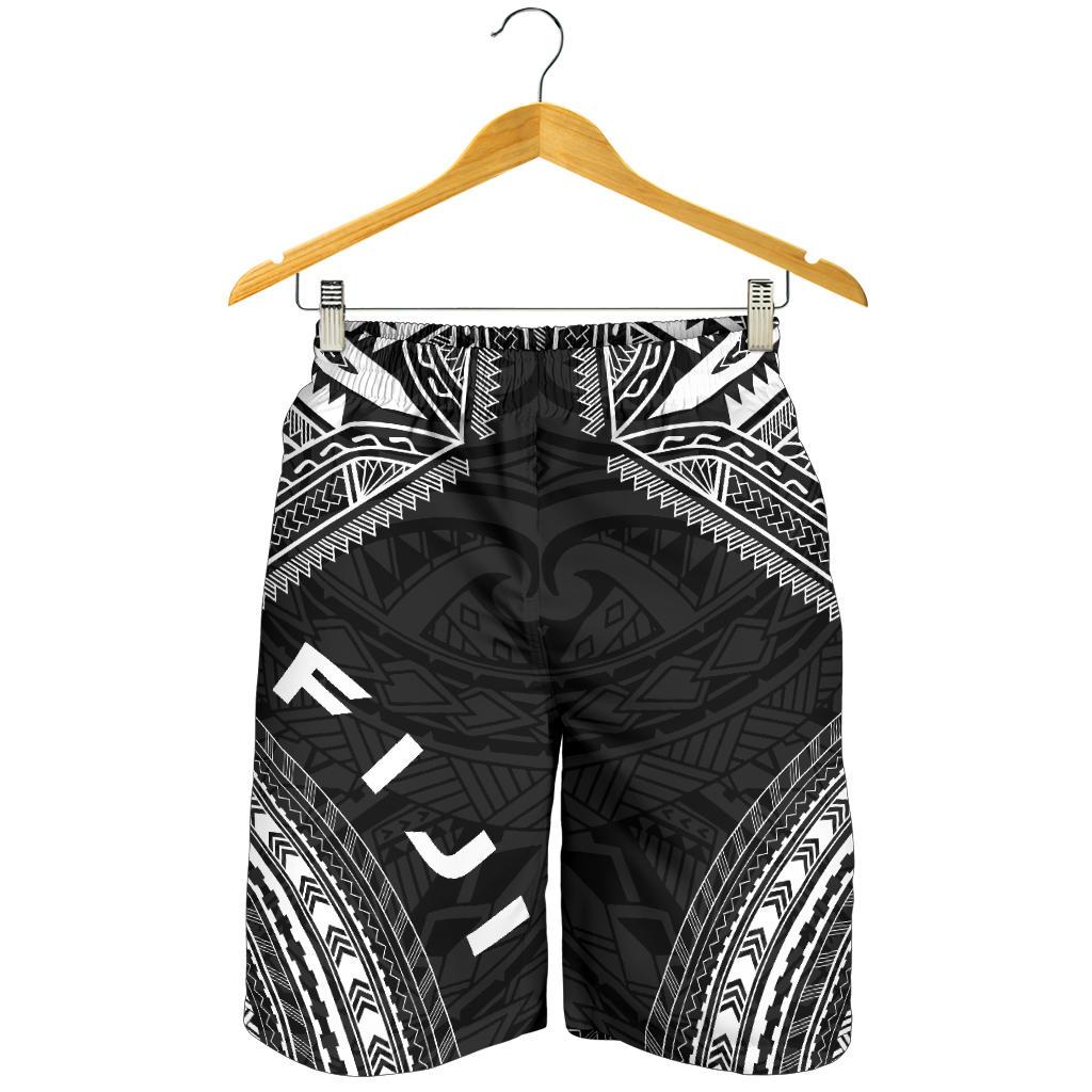 Fiji Men's Shorts - Polynesian Chief Black Version - Polynesian Pride