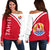 Tahiti Women's Off Shoulder Sweater - Curve Version Art - Polynesian Pride