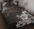 Hawaii Quilt Bed Set - Black n White Hibiscus Quilt Bed Set - Polynesian Pride